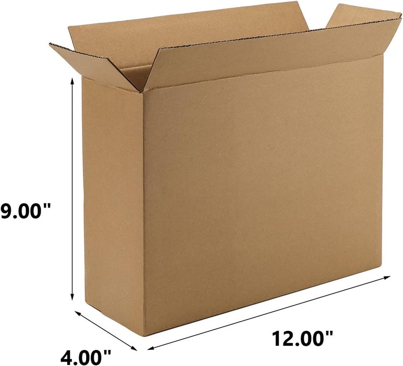 ZBEIVAN 12x9x4 Inches Shipping Boxes Pack of 25, Small Corrugated Cardboard Box for Business Mailing Packaging, Brown - Image 2